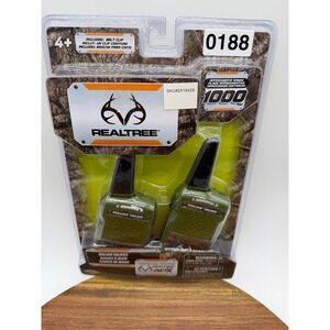 Realtree APX Walkie Talkies 1000 Ft Range Green‎ Camo Kids 2-Way Radios New 0188